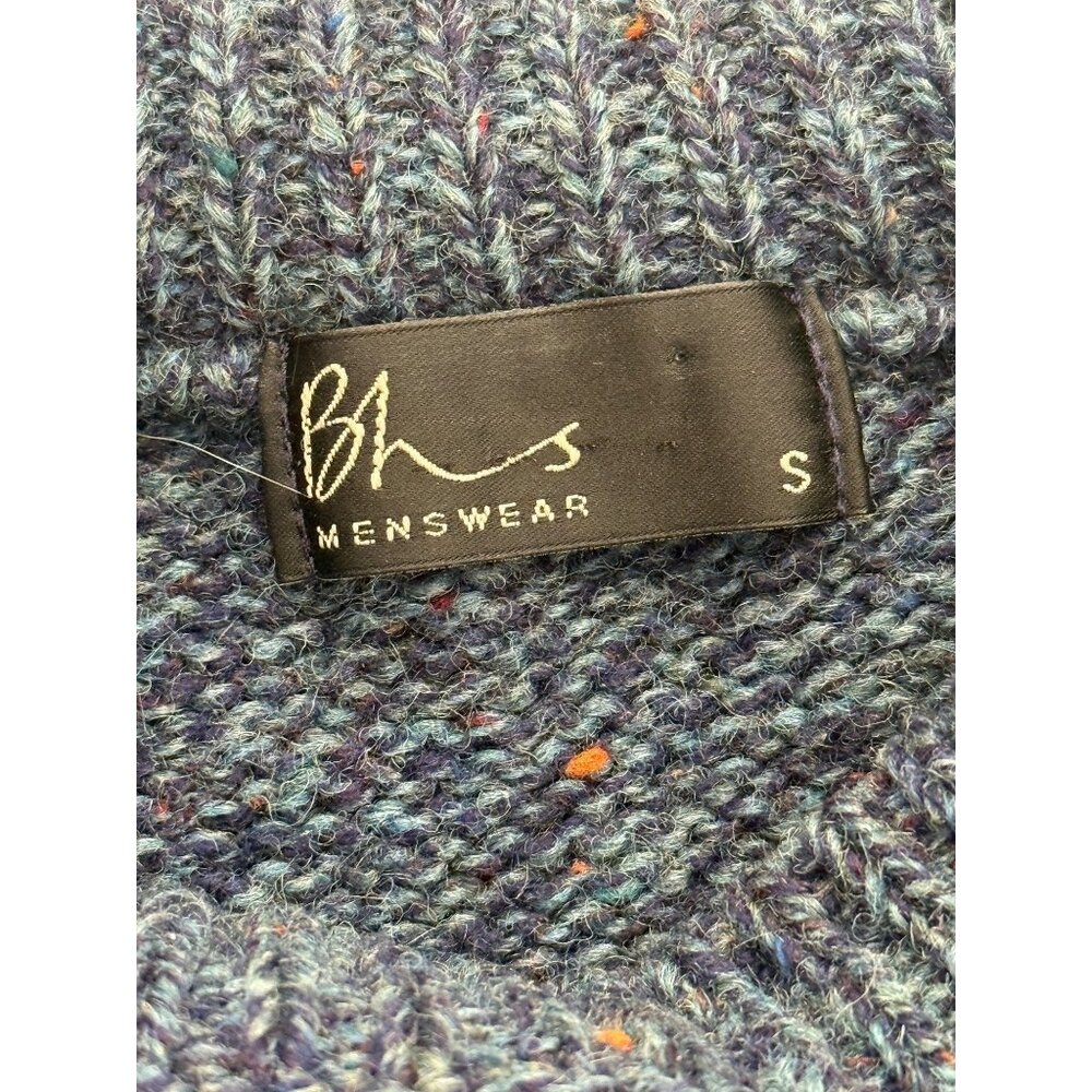 Vintage BHS Menswear Wool Nordic Style Sweater Made In Scotland Oversized Size S - Picture 3 of 6